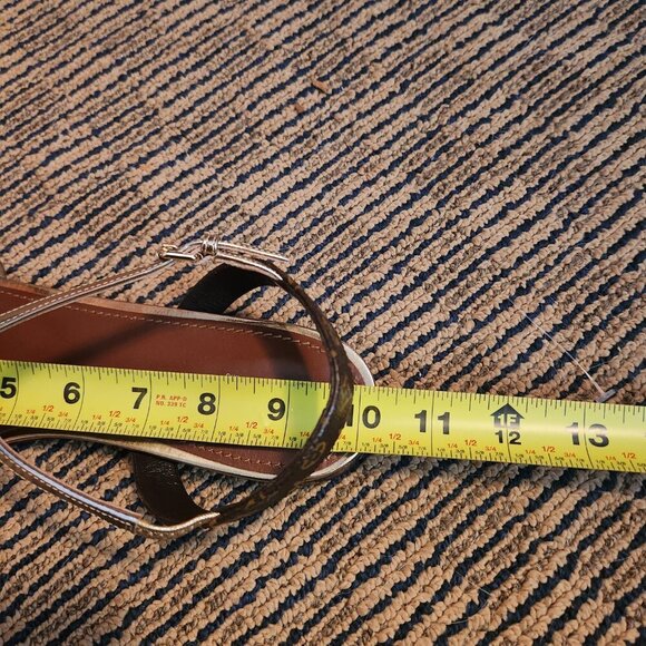 Louis Vuitton Gold Monogram Landscape Sandals, Authentic - Picture 13 of 13